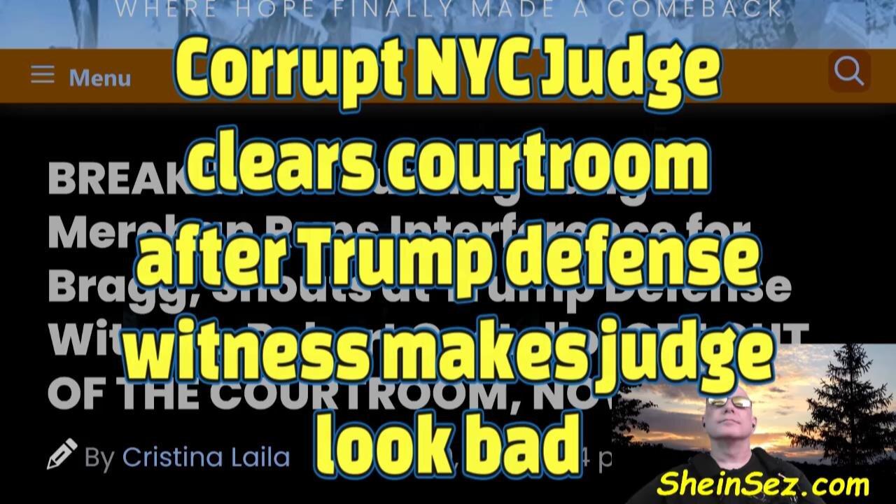 NYC Judge clears courtroom after Trump defense witness makes judge look bad-538