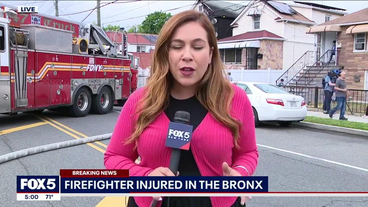 Firefighter injured battling Bronx house fire FOX News New York