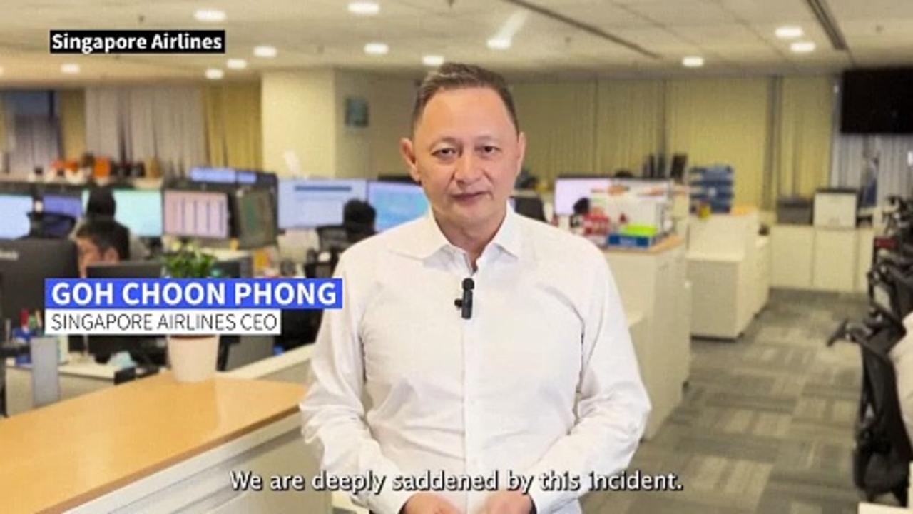 Singapore Airlines CEO 'deeply saddened' by incident on flight