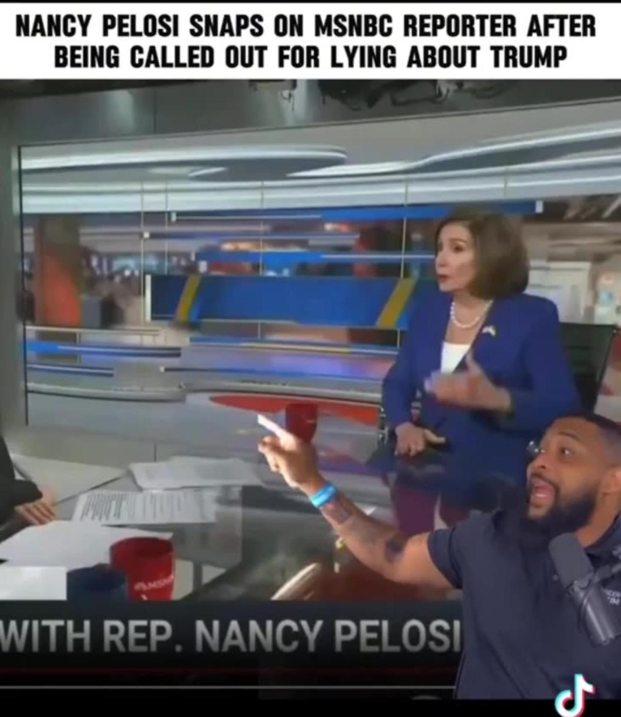 Nancy Pelosi snapping when getting called out never gets old.