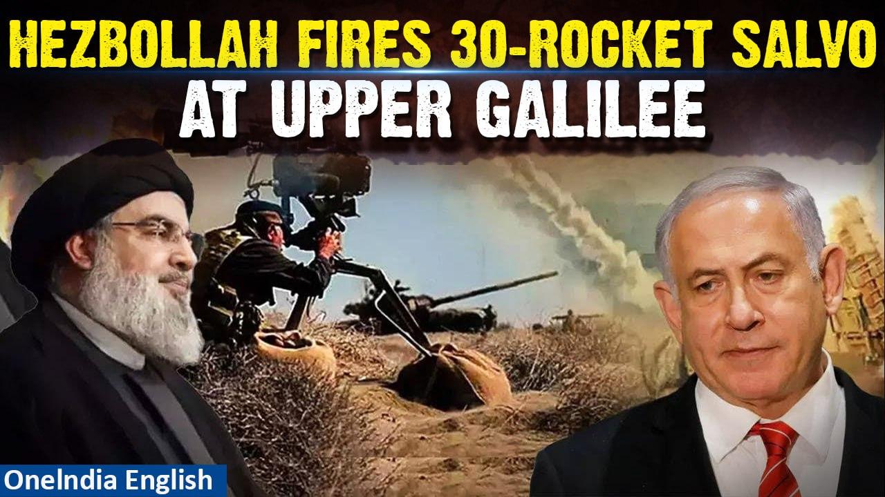 Hezbollah Punishes Israel With Barrage of 30 Missiles Blitz For Killing Its Top Commander | Watch