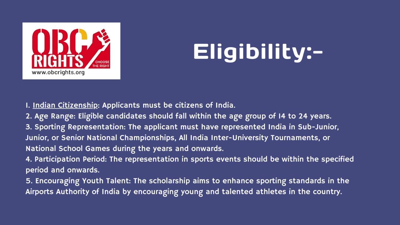 way to get AAI Sports Scholarship scheme for under 18 years