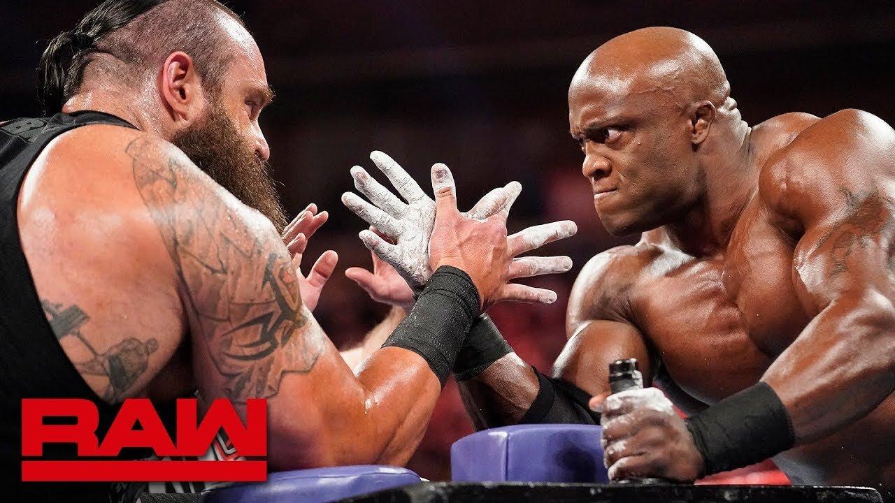 Braun Strowman vs. Bobby Lashley – Arm Wrestling Match_ Raw,