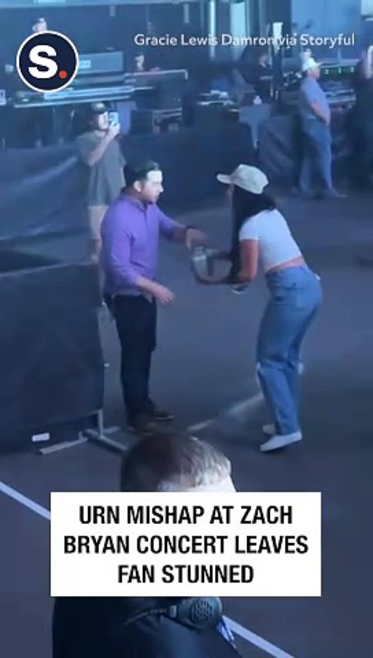 Urn Mishap at Zach Bryan Concert Leaves Fan Stunned