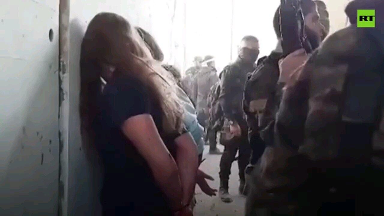 Bodycam footage shows female hostages taken at military base on Oct 7
