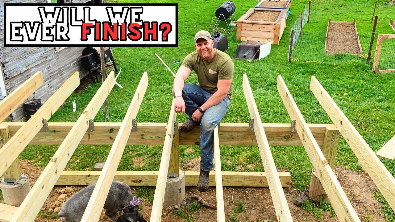Restoring a 200 Year Old Farmhouse: Building a Back Porch Part 2