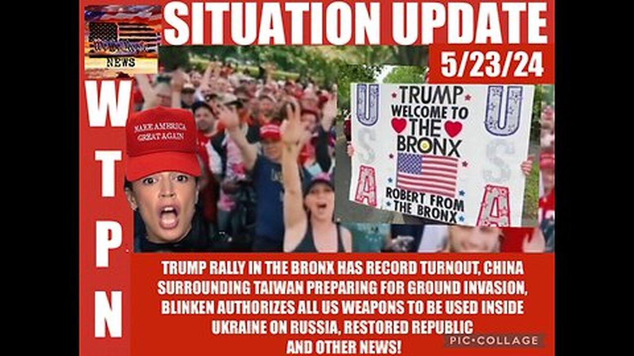 Situation Update: Trump Rally In The Bronx Has Record Turnout! China Surrounding Taiwan...
