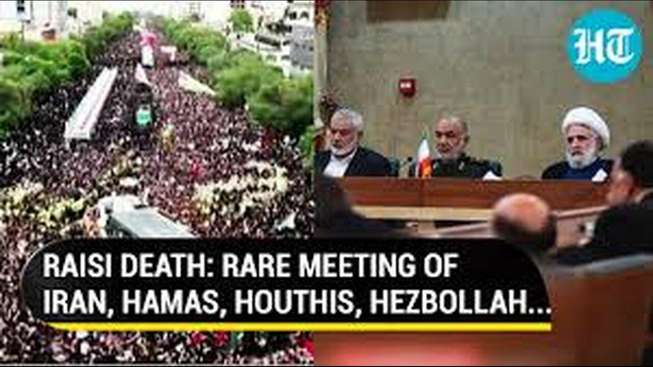 Iran's Elite IRGC Force Holds Rare Meet With Hamas, Houthi, Hezbollah Leaders Amid Raisi Rumours