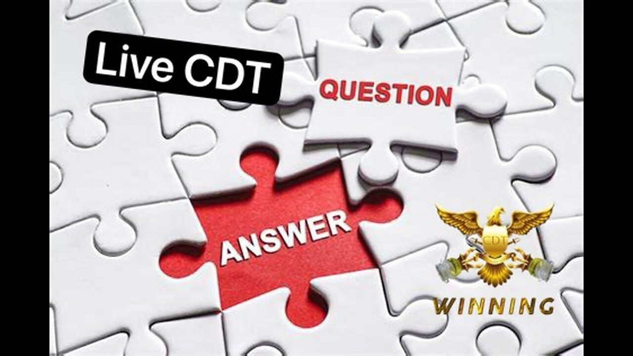 CDT Live Audio Chat Stream: May 24, 2024 at 5PM CST: Click Link In Description To Ask Live