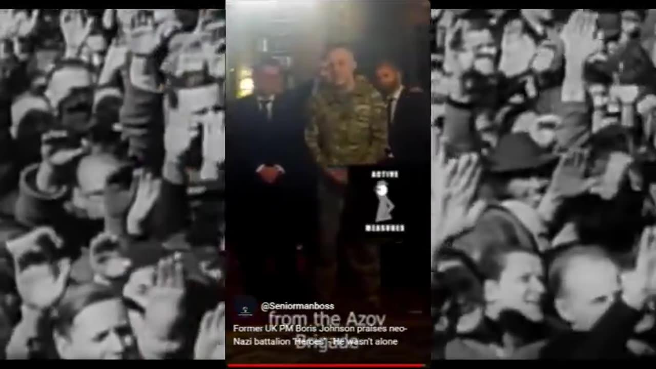 Boris NAZI Johnson hails Azov Neo Nazi Regime in UK Parliament - Fucking Disgrace!-((