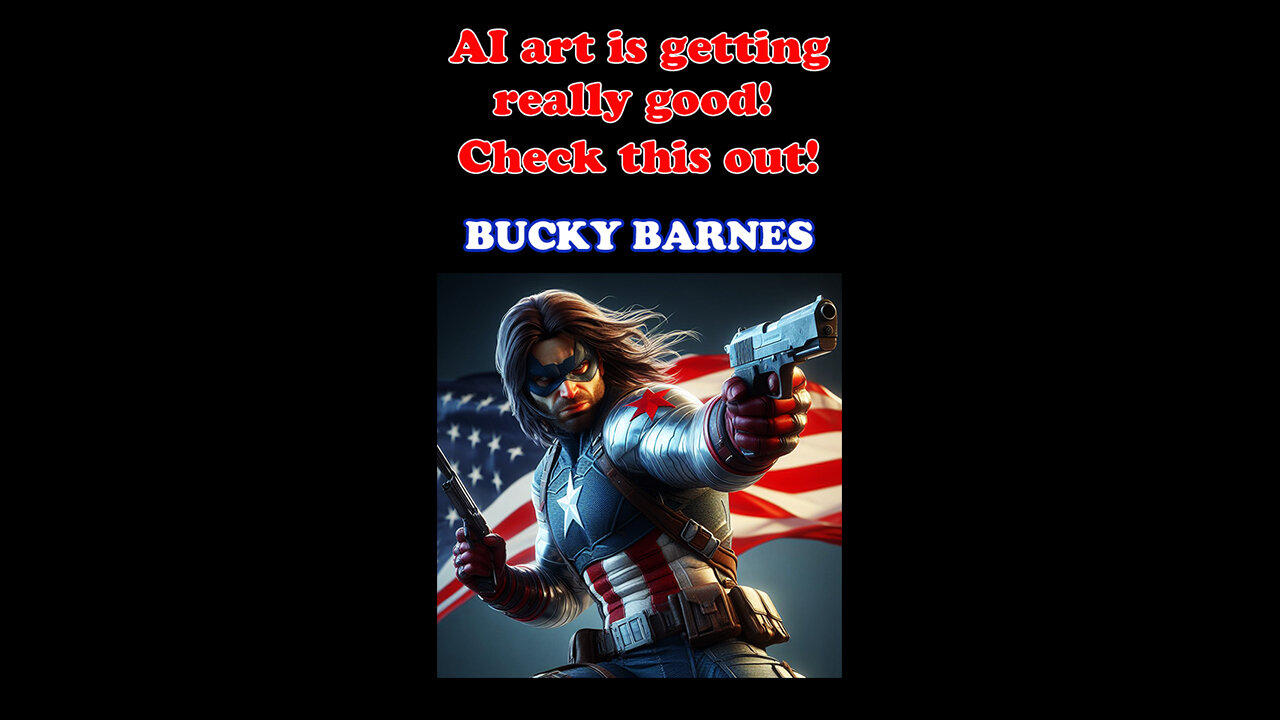 Digital AI art is getting shockingly good! Check this out! Part 30 - Bucky Barnes. Number 2 of 2.