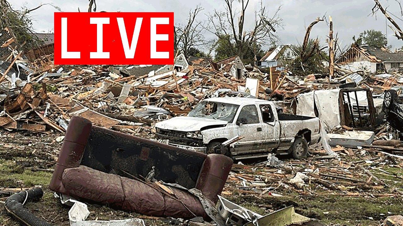 LIVE - News updates + Tornado Outbreak Coverage With Storm Chasers On The Ground 5-26-24