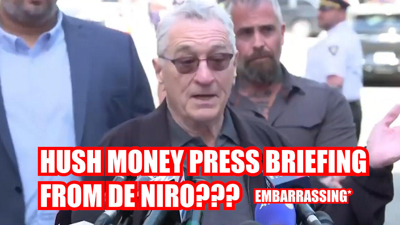 BREAKING NEWS Robert De Niro Hold Press Briefing Outside Trump Hush Money Trial