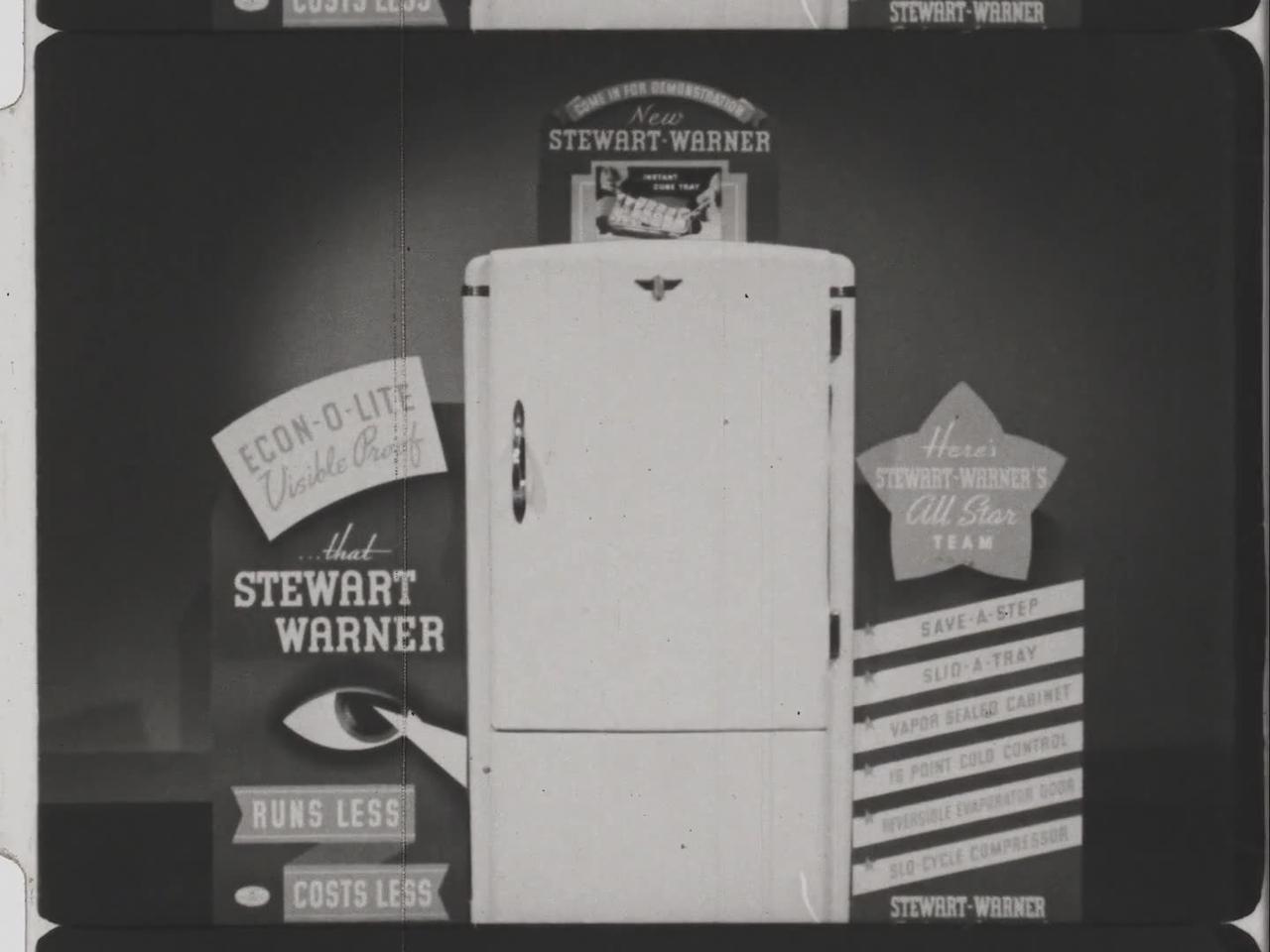 Seeing The Light, Stewart-Warner Refrigerator Advertisement (1937 Original Black & White Film)