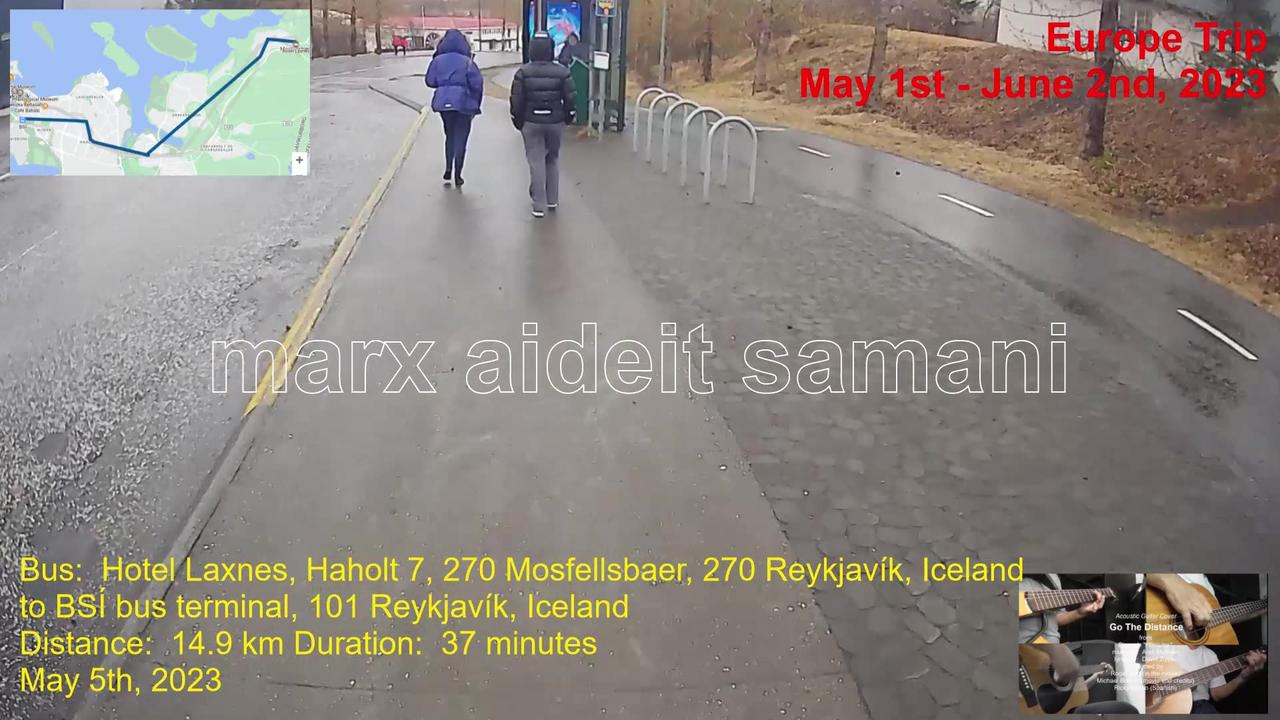 May 5, 2023 28a Bus Ride from Hotel Laxnes to BSÍ Bus Terminal Reykjavík, Iceland