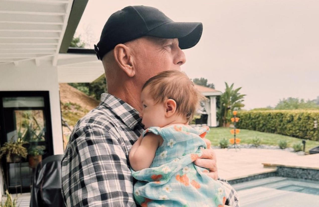 Bruce Willis is sweet with his granddaughter