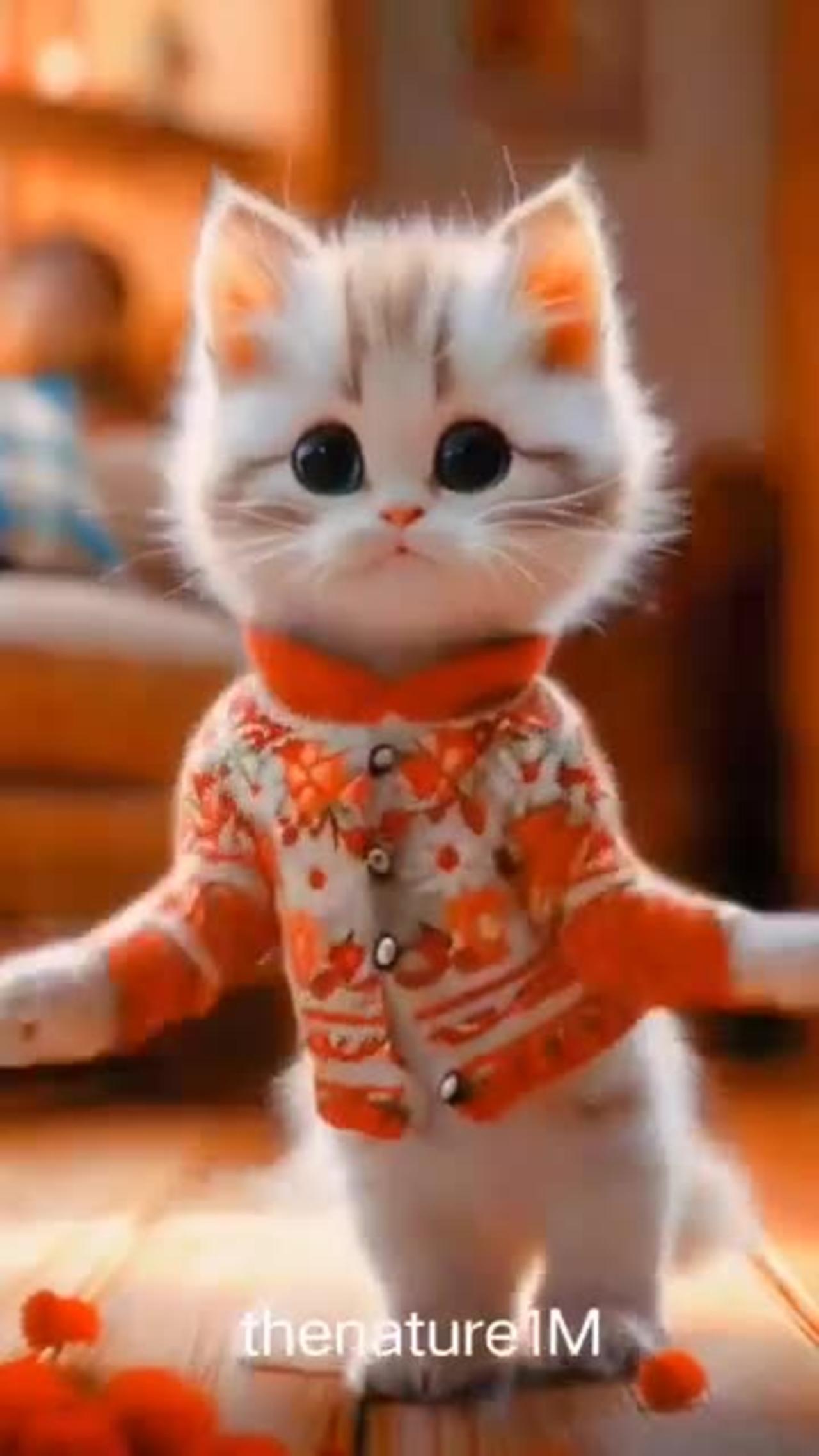 cute cat funny dance #cat #funny #shorts