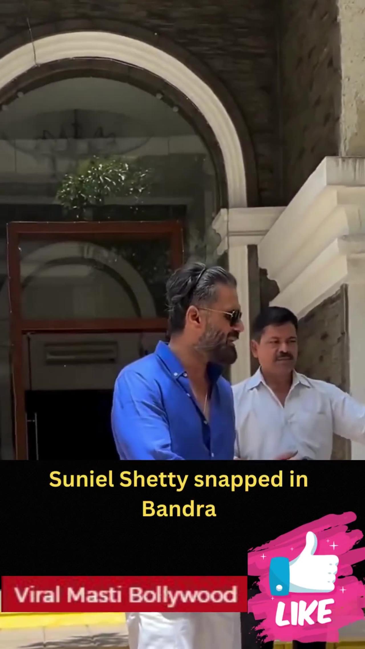 Suniel Shetty snapped in Bandra #sunielshetty #shorts #short
