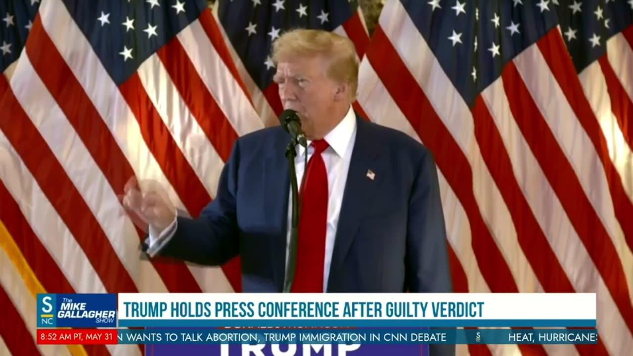 Donald Trump Press Conference Responding to Guilty Verdict
