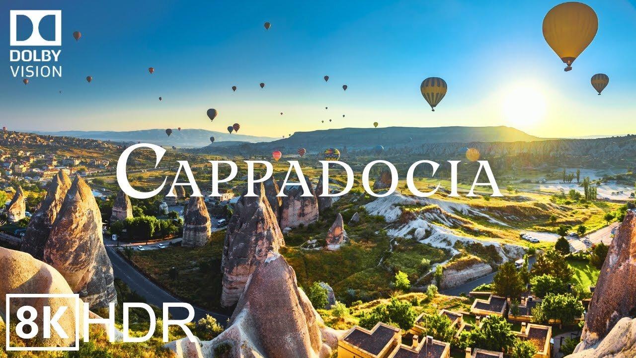 The Land of Fairytales - Cappadocia, Türkiye, 8K Video Ultra HD HDR 60 FPS in Drone