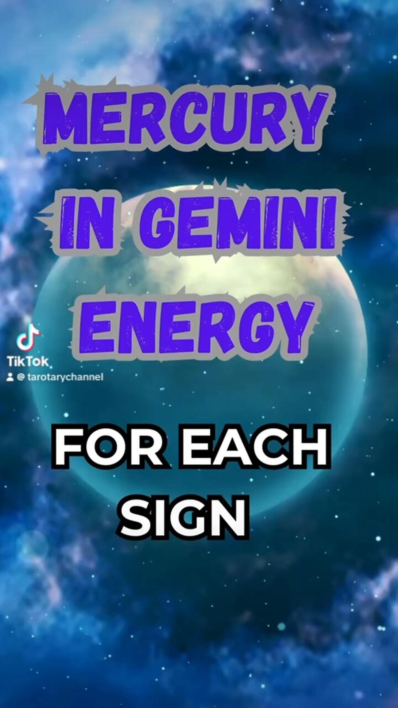 Mercury’s transit in Gemini - influence for each astrological sign! #astrology #mercury #tarotary