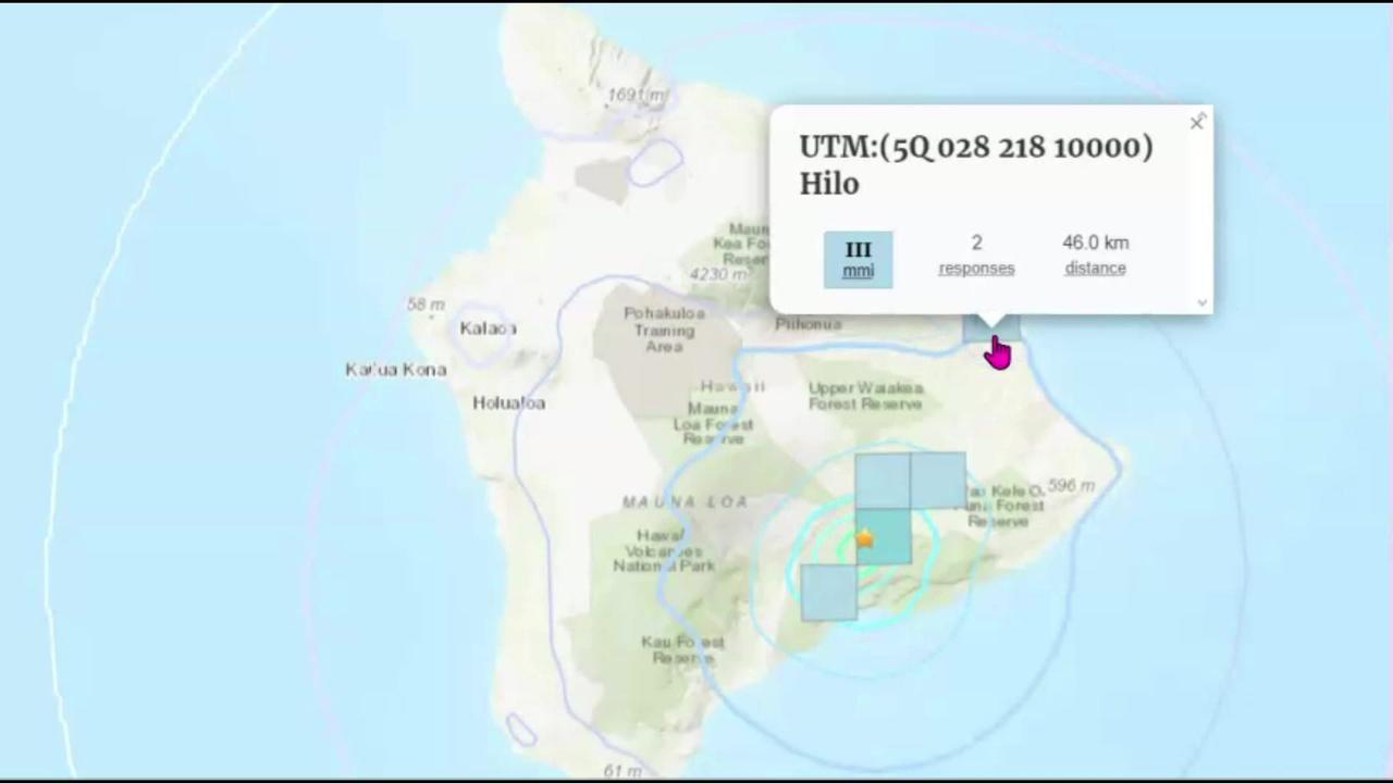 Breaking Volcanic Eruption In Hawaii, Southwest Rift Zone of Kīlauea volcano