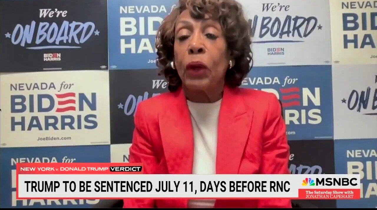 Catchers mitt face mad Maxine Waters calls Trump supporters domestic terrorists