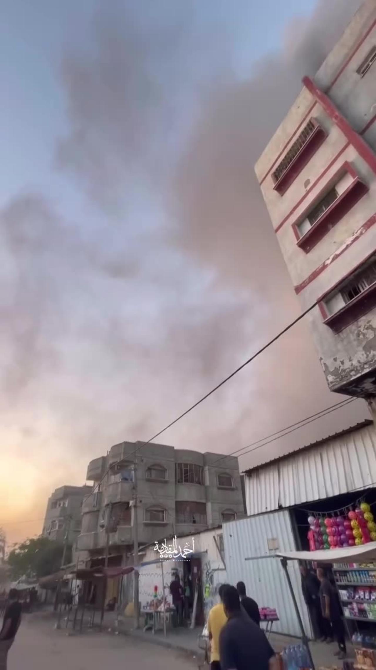 Occupation aircraft bombed residential buildings in the Bureij refugee camp