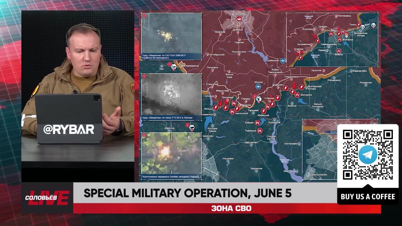 ❗️🇷🇺🇺🇦🎞 RYBAR HIGHLIGHTS OF THE RUSSIAN MILITARY OPERATION IN UKRAINE ON June 5, 2024