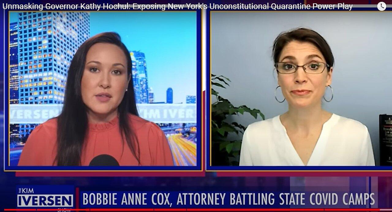 Kim Iversen and Attorney Cox Expose New York's Unconstitutional "Quarantine Camp" Regulation.