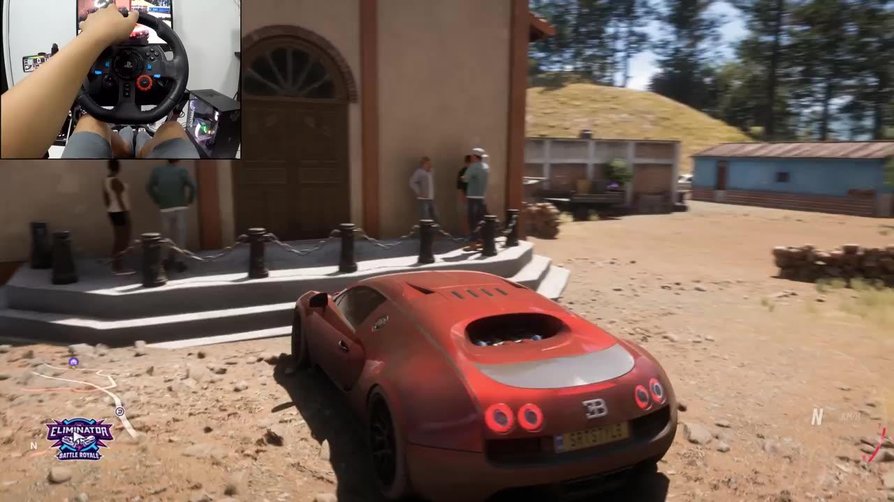 1470HP Bugatti Veyron | Forza Horizon 5 | Logitech g29 gameplay