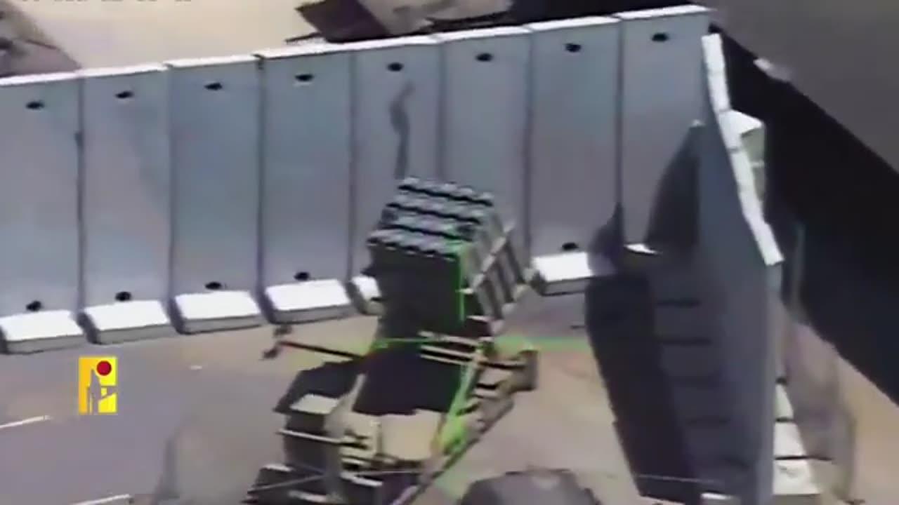 Hezbollah released footage of Israel's Iron Dome air defense system being targeted.