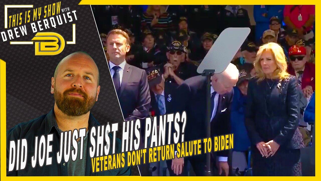 Biden Appears to Have "Accident" During D-Day Ceremony, Ignored By Vets | Thursday June 6, 2024