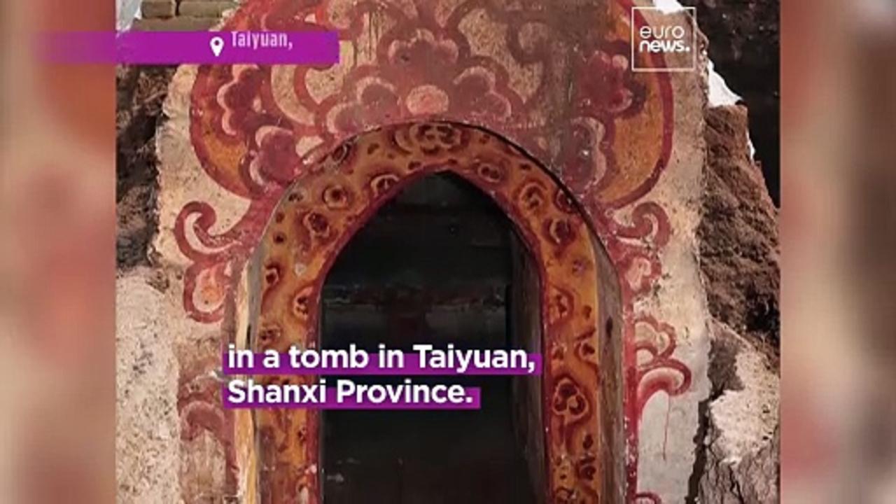 Archaeologists uncover stunning Tang Dynasty murals in ancient Taiyuan tomb