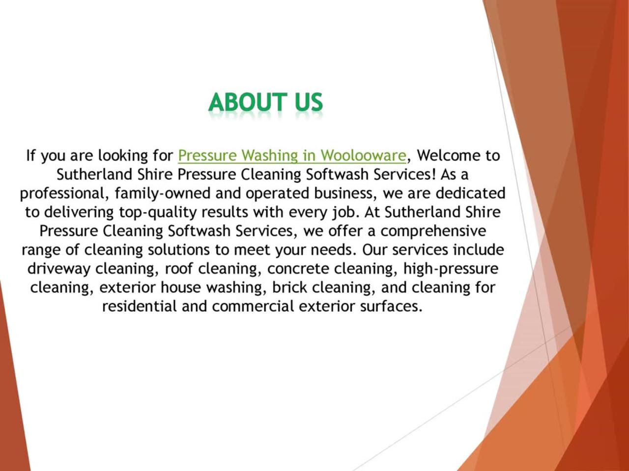 If you are looking for Pressure Washing in Woolooware