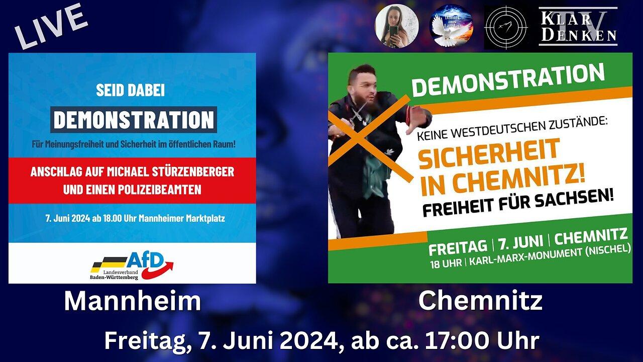 🔴 💥LIVE aus Mannheim und Chemnitz💥