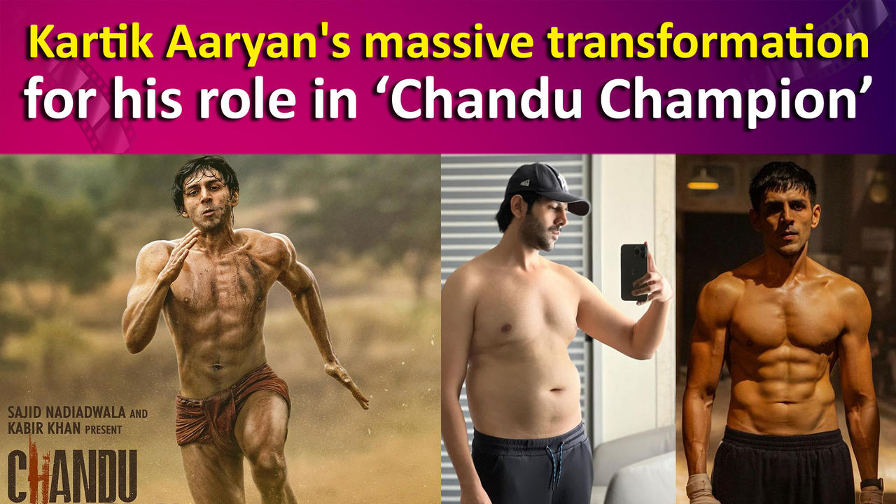 Kartik Aaryan's massive transformation for his role in 'Chandu Champion'