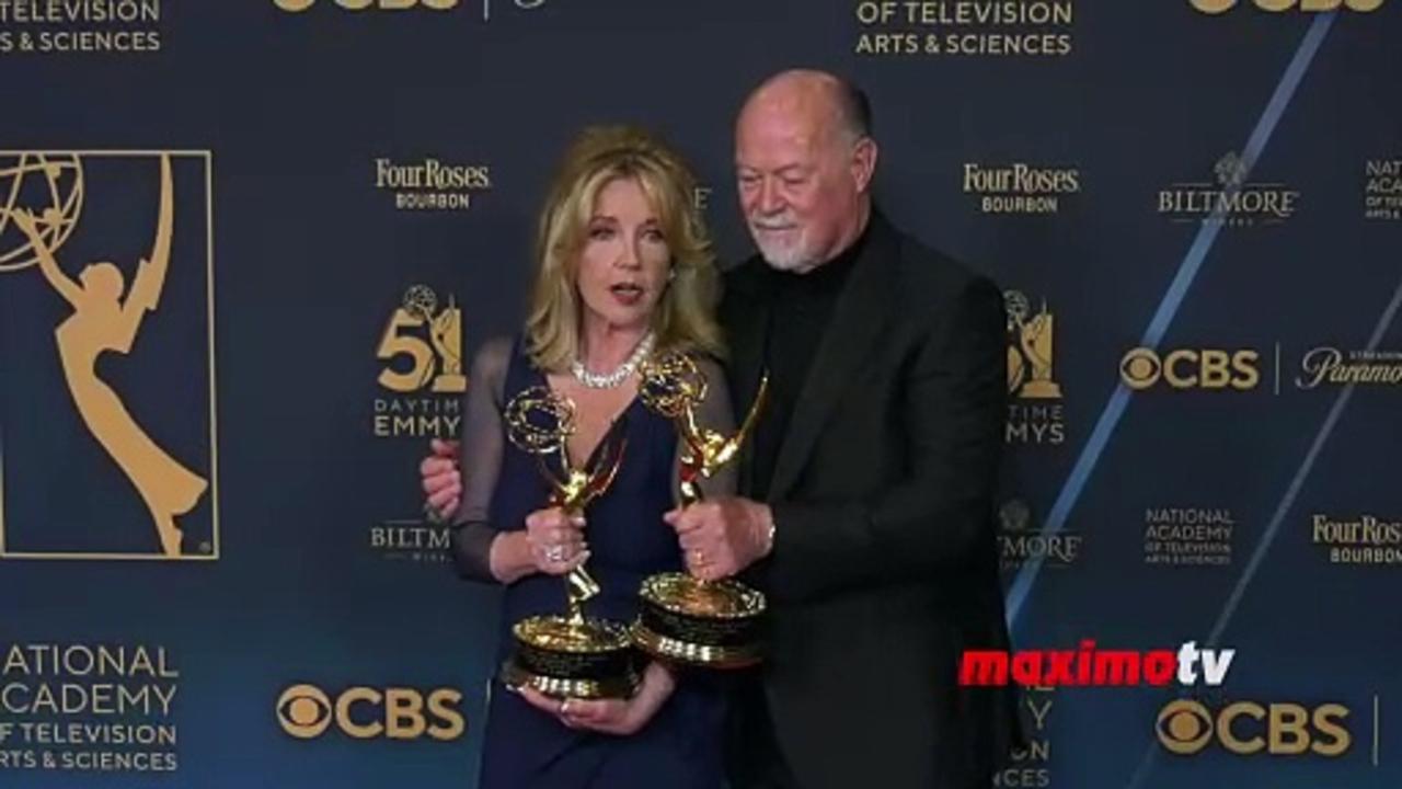 Melody Thomas Scott and Edward J. Scott honored with Lifetime Achievement Awards | Daytime Emmys 2024