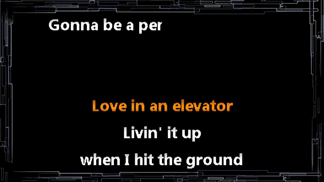 Aerosmith • Love In An Elevator (CC) [Karaoke Instrumental Lyrics]