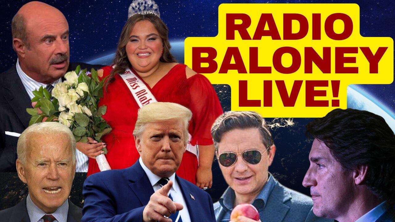 Radio Baloney Live! Trump, Biden, Trudeau Vs Grok, Poilievre, X Review