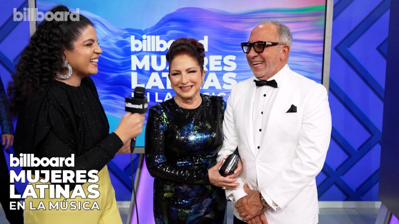 Gloria & Emilio Estefan Talk Being Inspired By Celia Cruz, Being Honored with The Icon Award & More | Billboard Mujeres Latinas 