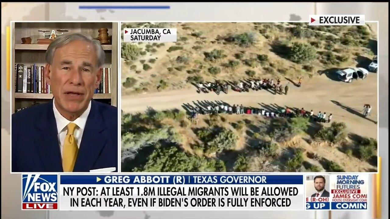 Gov Greg Abbott: There's Been NO Change At The Border Since Biden's EO