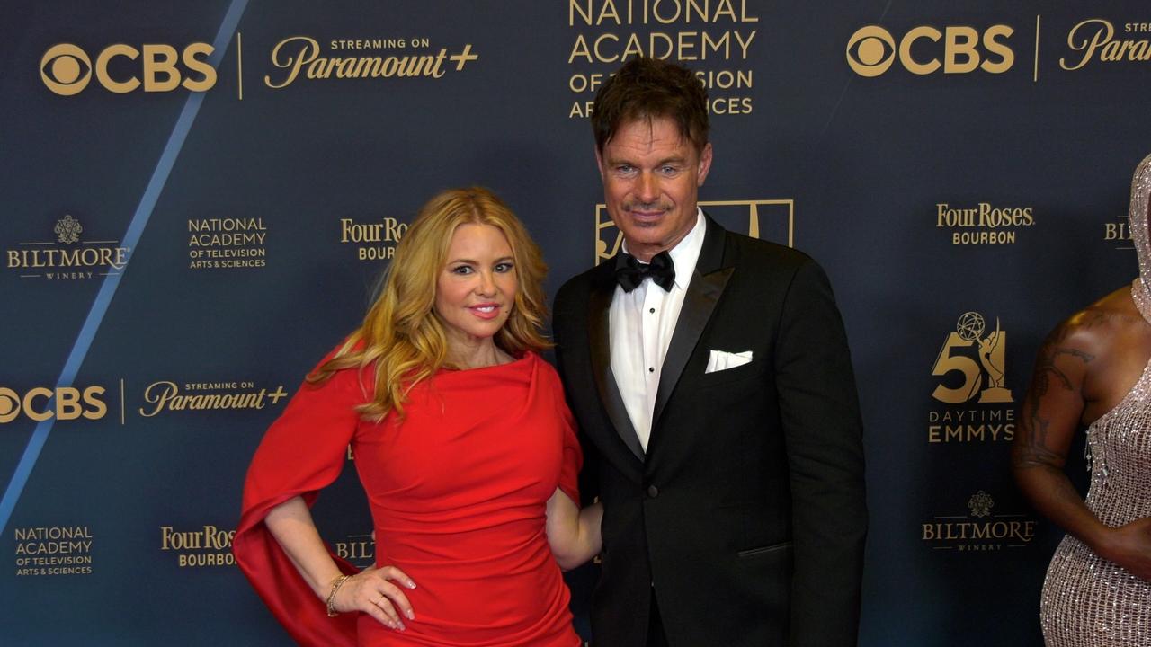 Olivia d'Abo and Patrick Muldoon 2024 Daytime Emmy Awards Red Carpet