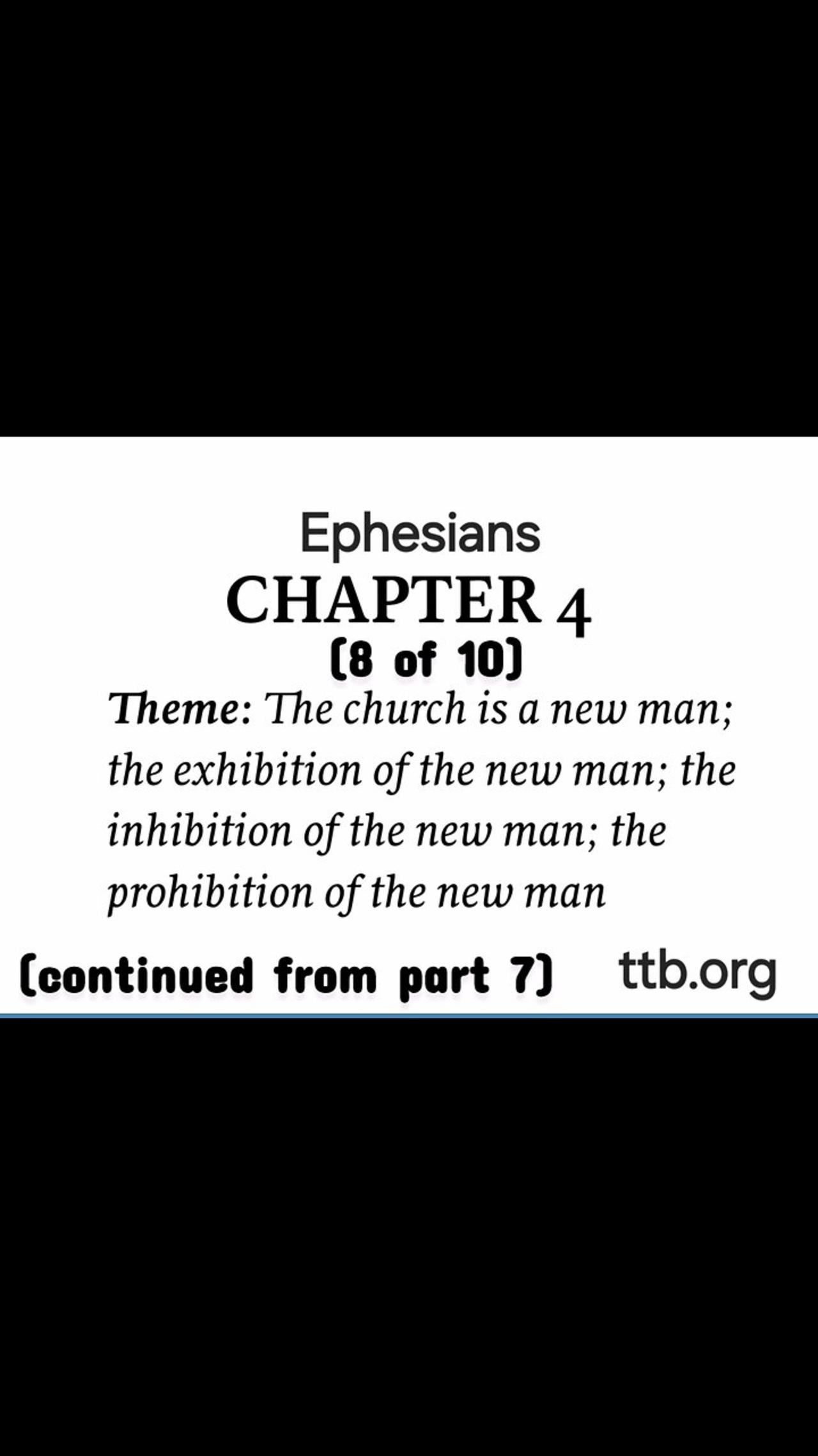 Ephesians Chapter 4 (Bible Study) (8 of 10)
