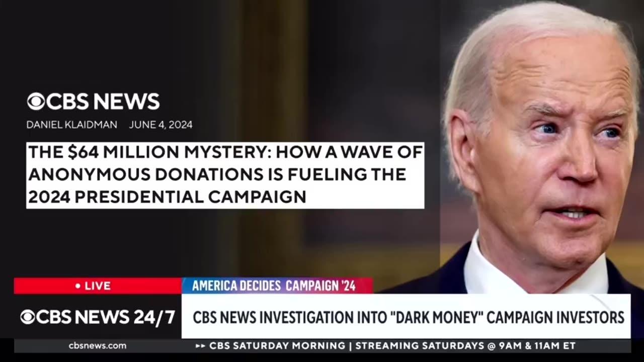 CBS-News monitora i soldi presi in nero nelle elezioni di Biden
