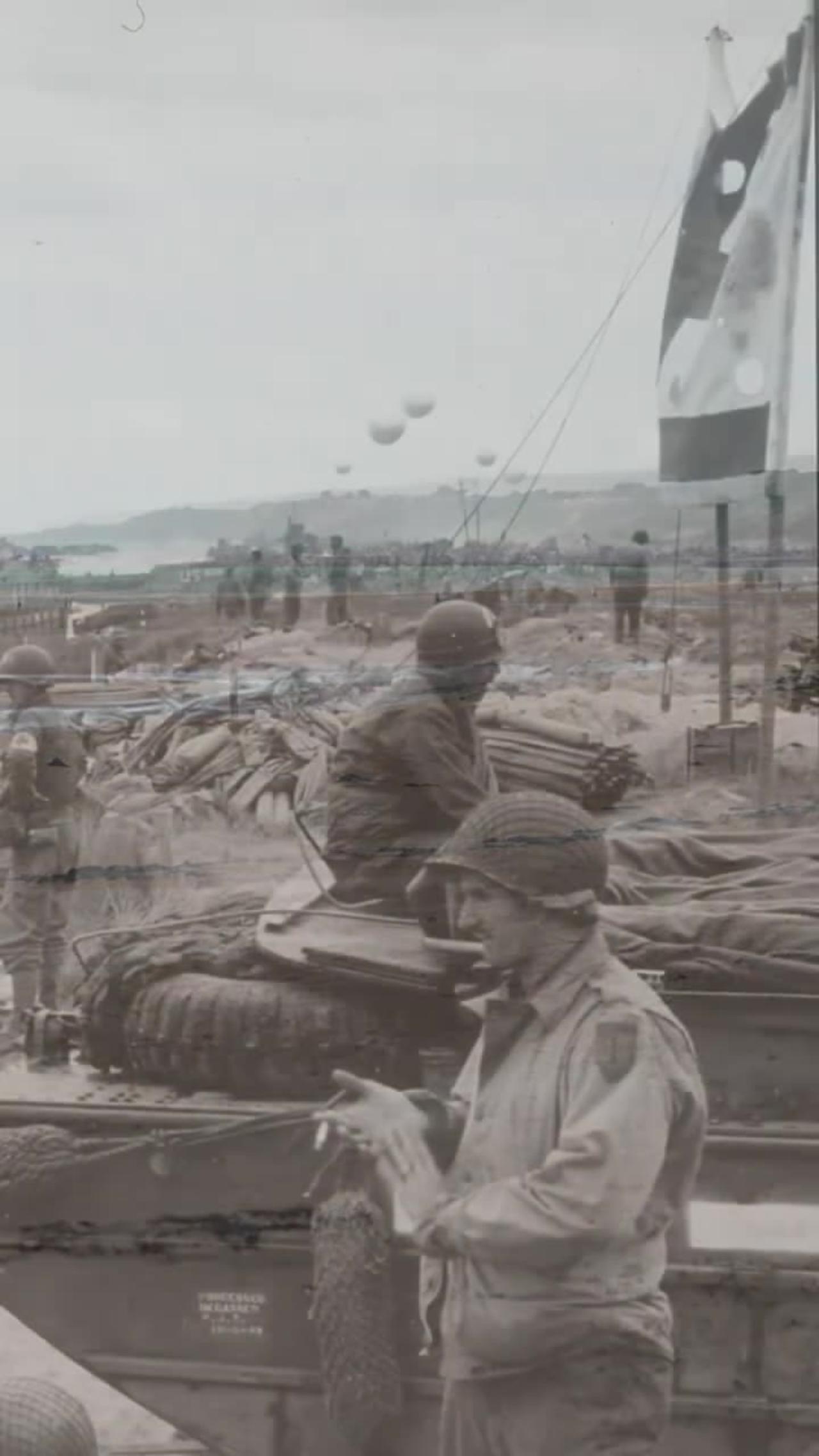 Omaha Beach today compared to D-Day