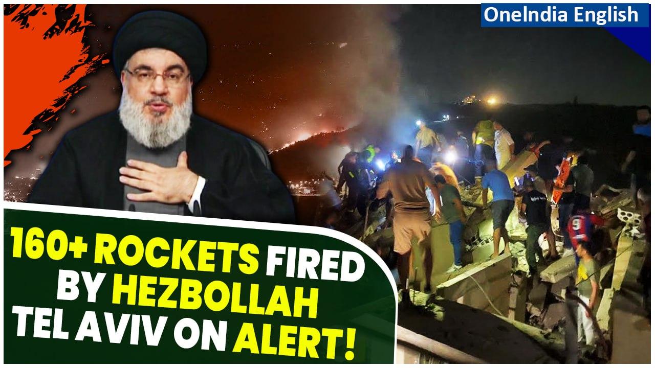 Hezbollah Unleashes 160 Rockets on Israel, Retaliation After Senior Hezbollah Officials Killed