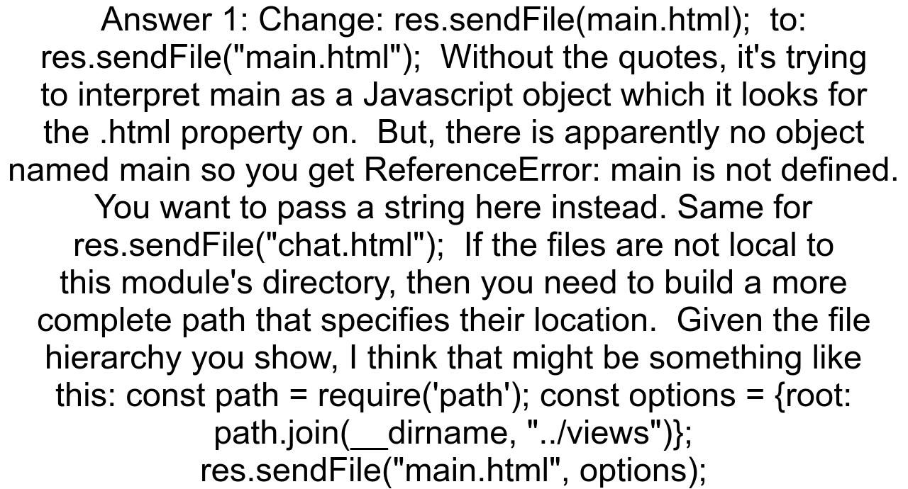 Node JS ressendFile not working One News Page VIDEO