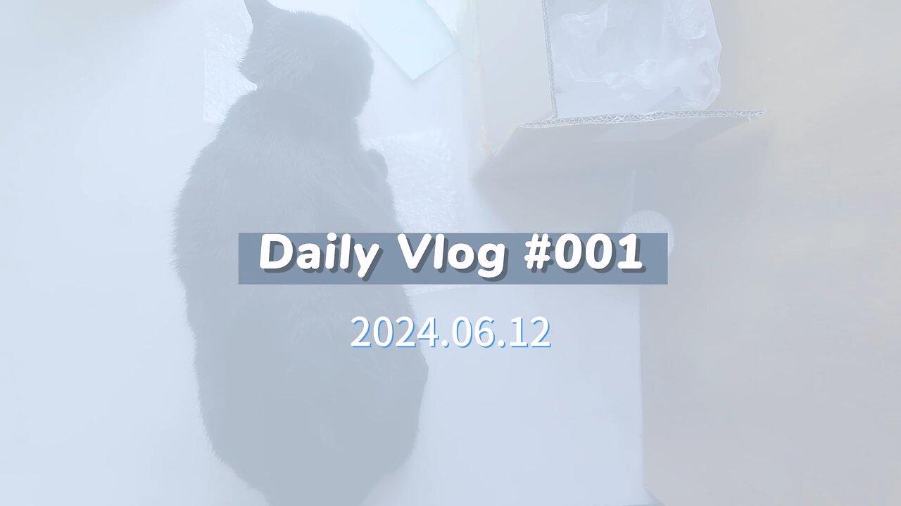[ASMR]my little cat black(heihei) daily 001