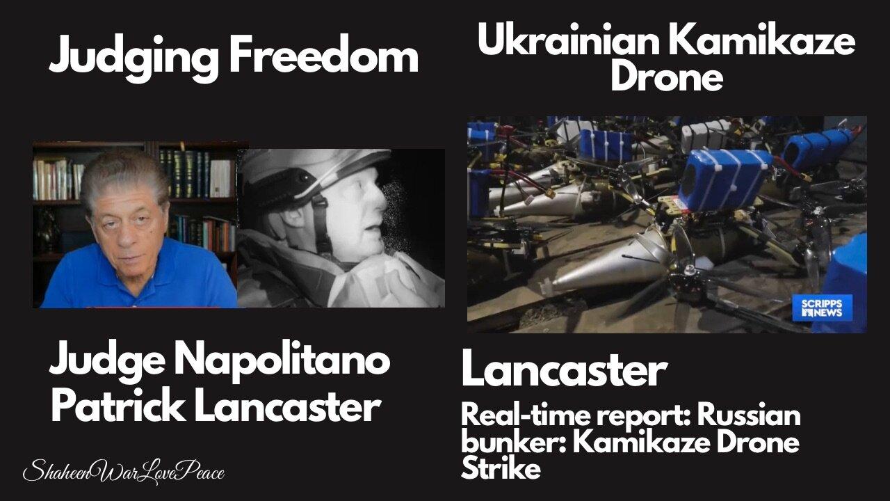 Live: Patrick Lancaster escapes a Ukrainian kamikaze drone with Russian soldiers, racing to a bunker